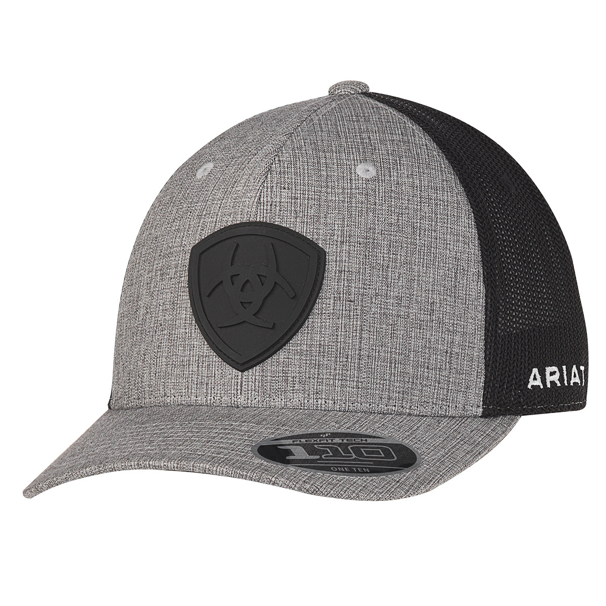 Ariat Flexfit 110 Grey Black Logo Patch Cap