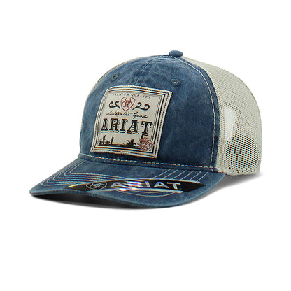 Ariat Vintage Blue Denim Patch Cap