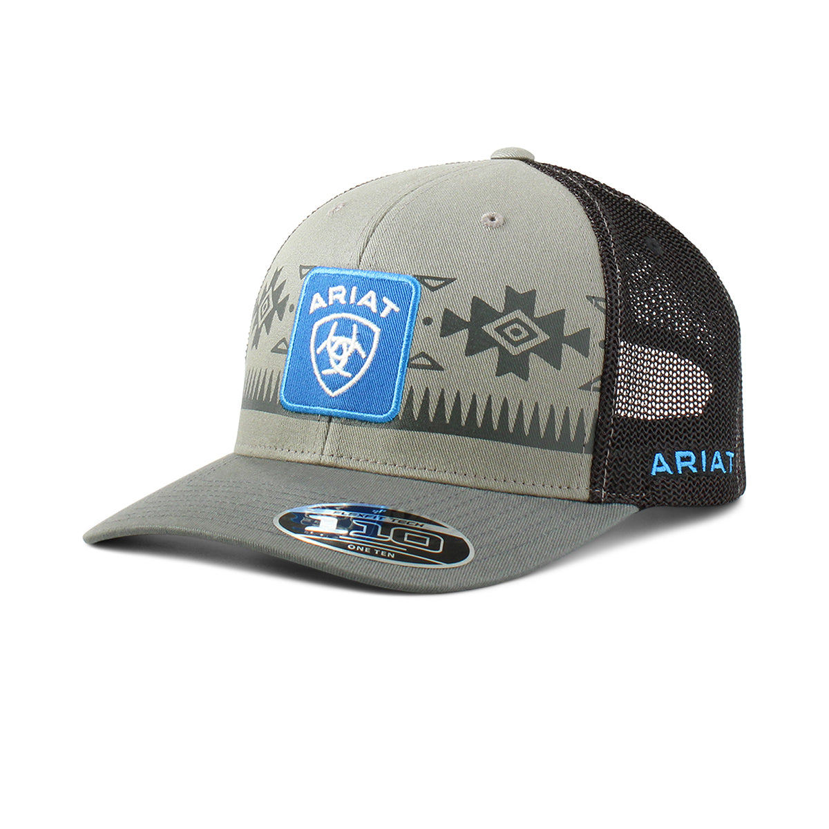 Ariat Blue Logo Grey Cap