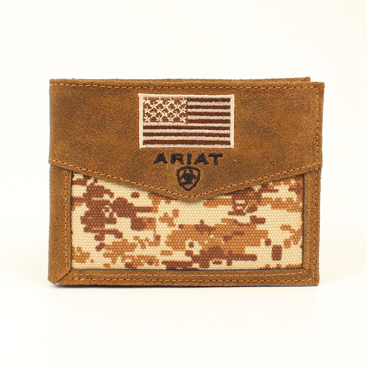 Ariat Camo Flag Bi-Fold Wallet