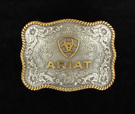 Ariat Silver & Gold Embossed Buckle