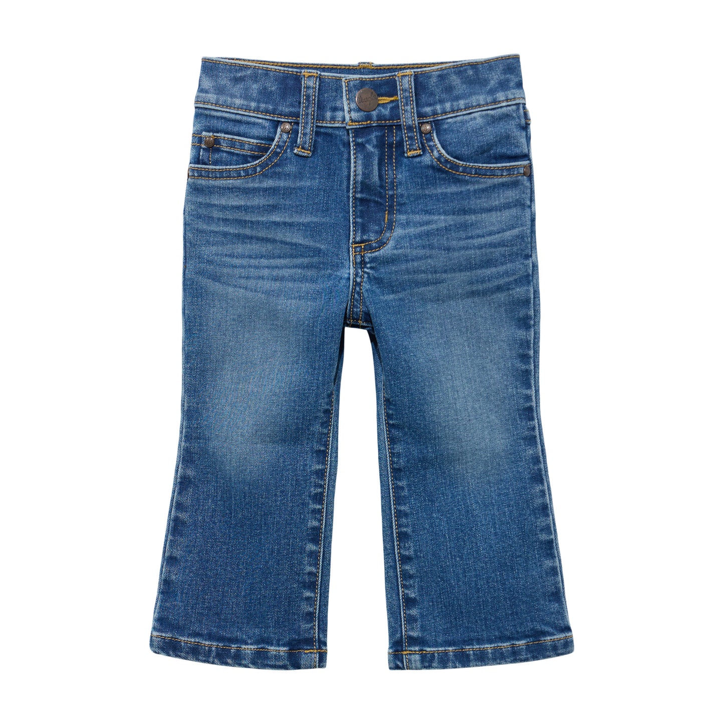 Infant & Toddler's Wrangler Stitched Pocket Dark Blue Jean (0/3M-4T)