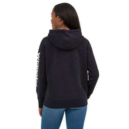 Wrangler Retro Women's Logo Arm Pullover Hoodie - Black