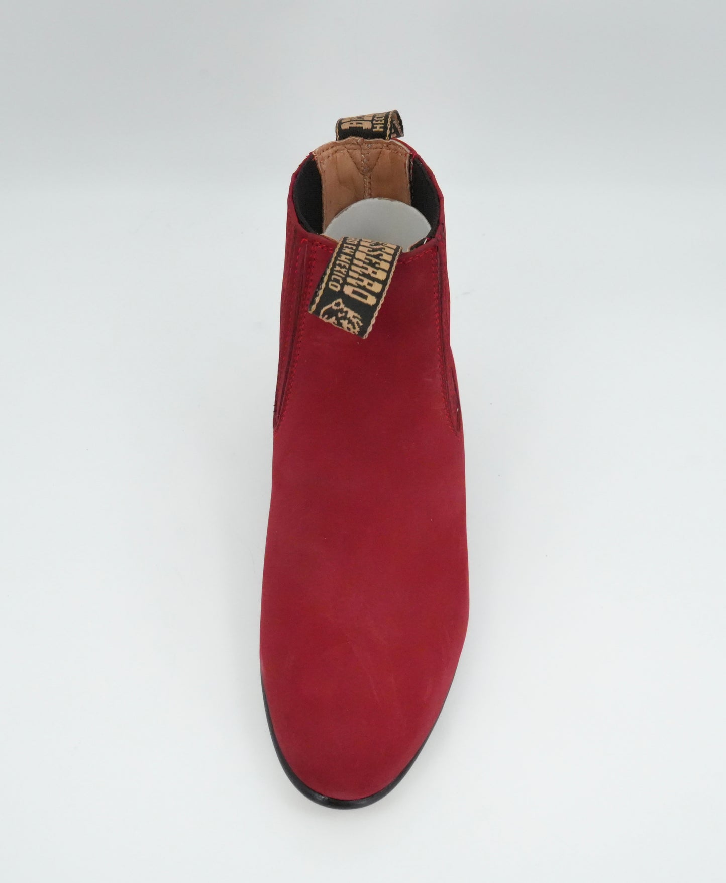 Besserro Kid's Nobuck Charro Short Boot - Red