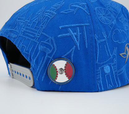 XCap LA X Mexicans Graphic Design Blue Baseball Cap