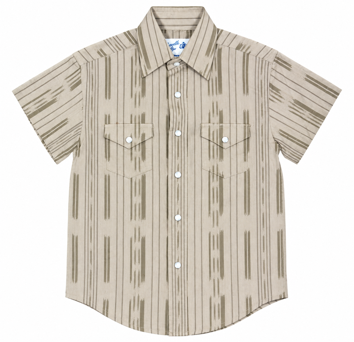 Panhandle Slim Boy's Short Sleeve Button Down Shirt - Khaki