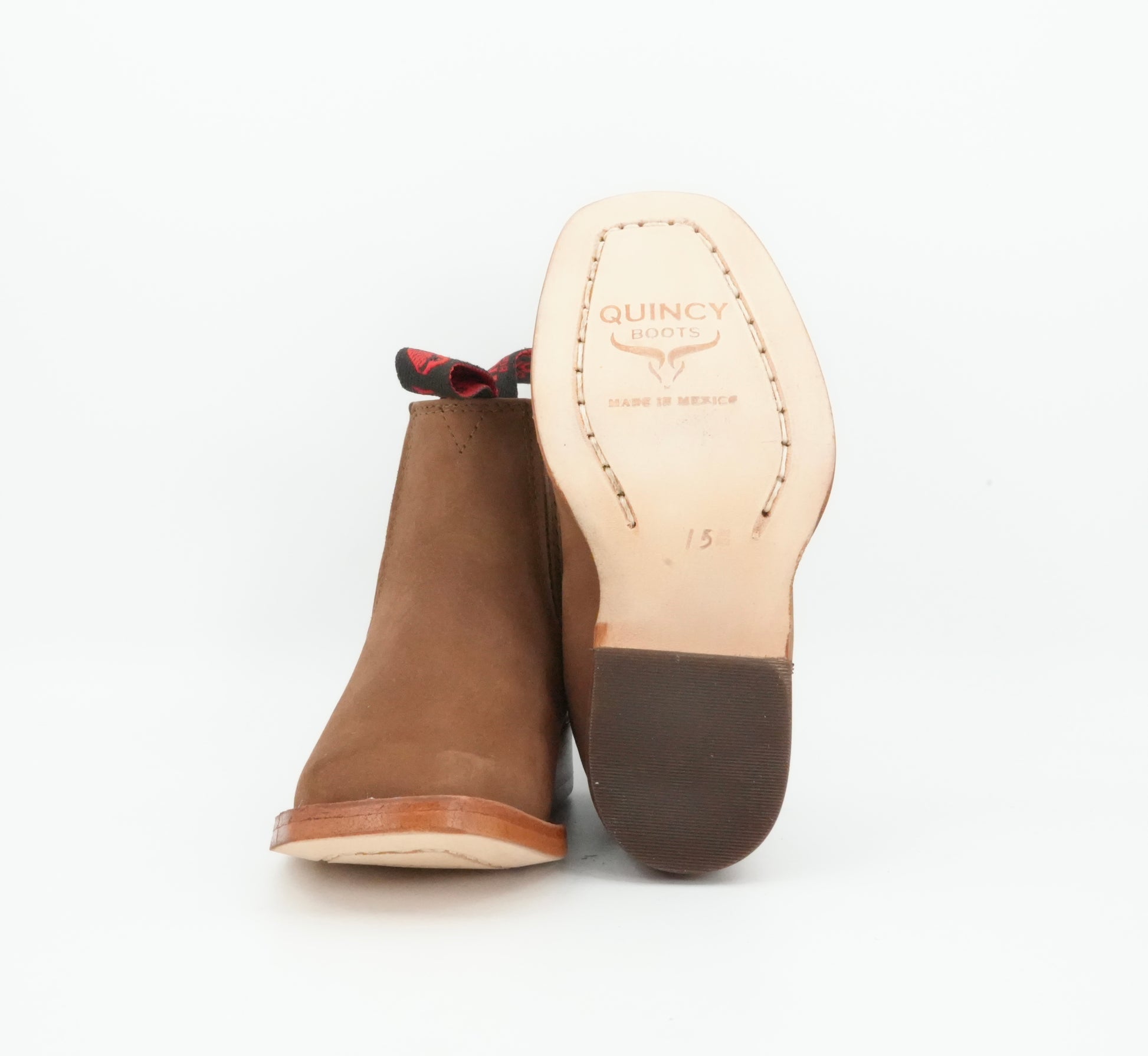 Quincy Kid's Suede Brown Short Boot 8C Quincy Kid's Suede Brown Short Boot 8C