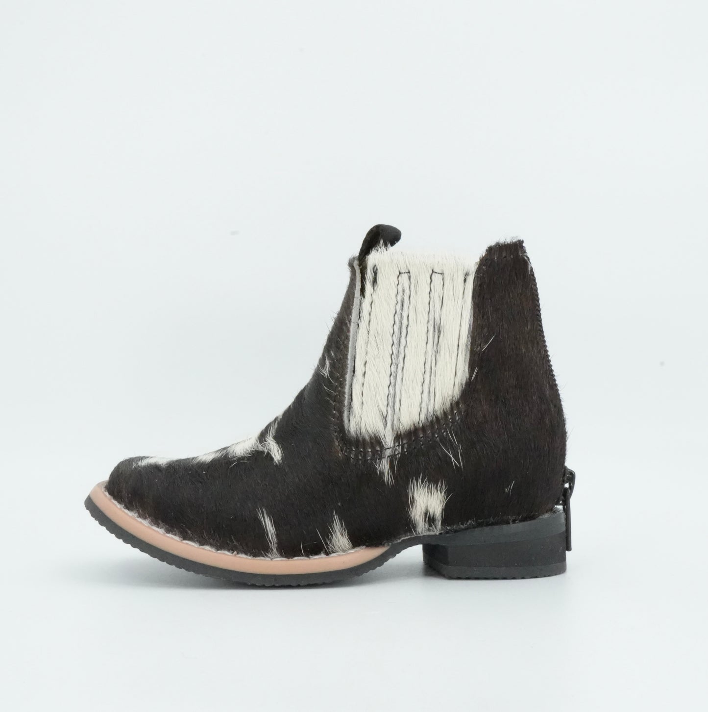Padua Toddler Cow Hair Black/White Short Boot Size: 7C *AS SEEN ON IMAGE*