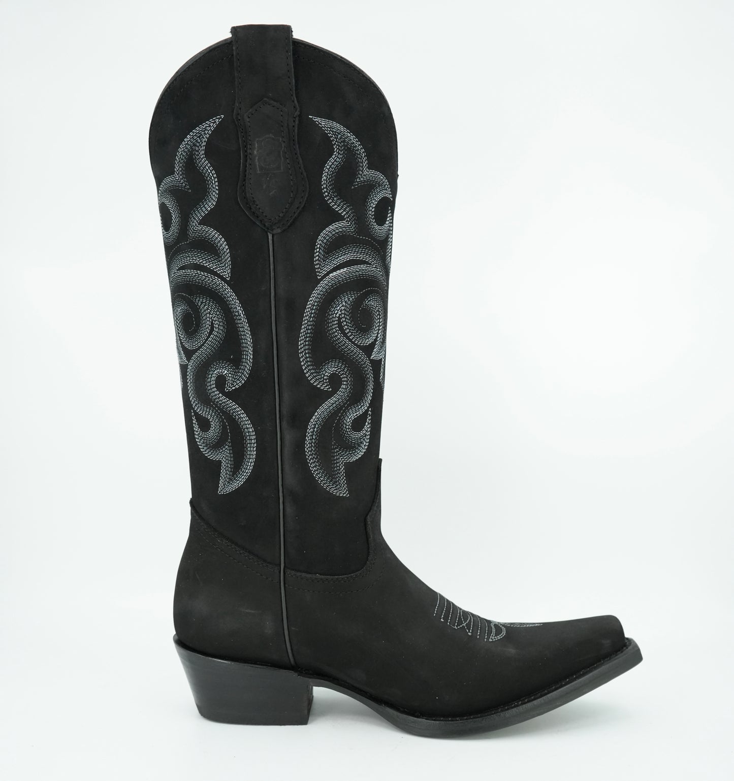 Vaquero Signature Women’s Black Nobuck Snip Toe Boot