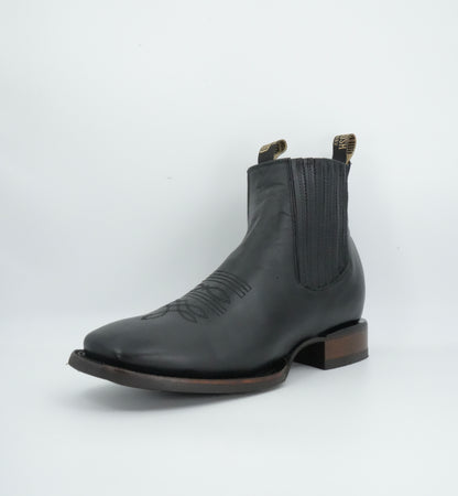 Goldrush Men’s Grasso Black Leather Short Boot