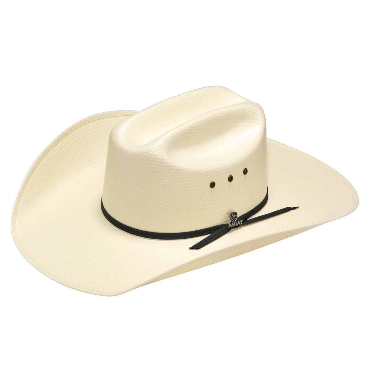 Ariat Sombrero de paja marfil Shantung 20X para hombre