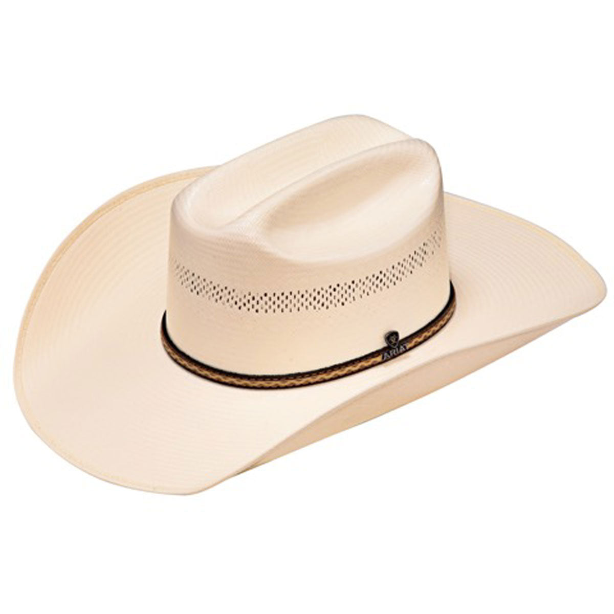 Ariat Men’s 10X Shantung Ivory Vented Straw Hat