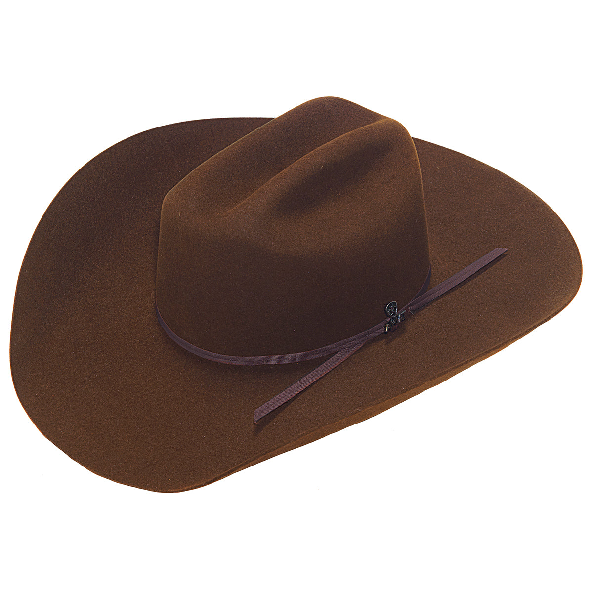 Ariat Sombrero occidental de fieltro de piel marrón 6X para hombre