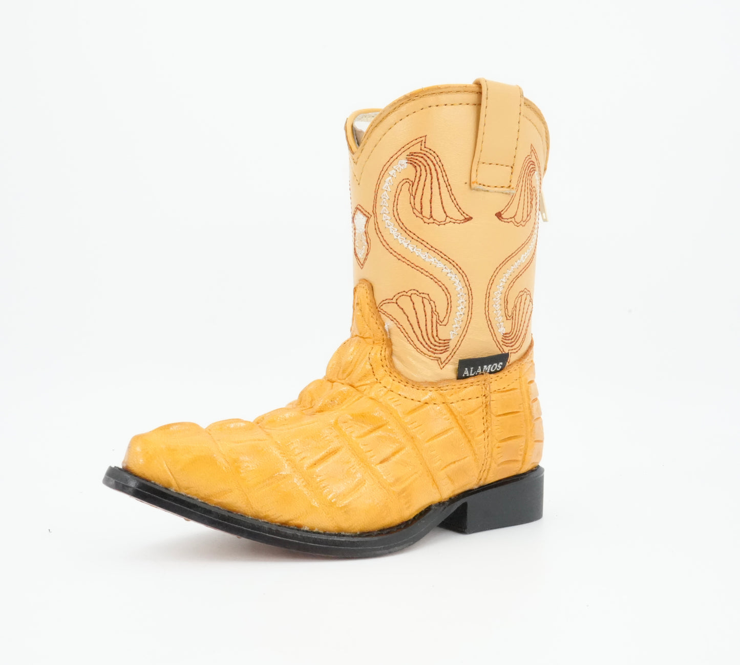 Alamos Toddler Buttercup Imitation Caiman Tail Boot