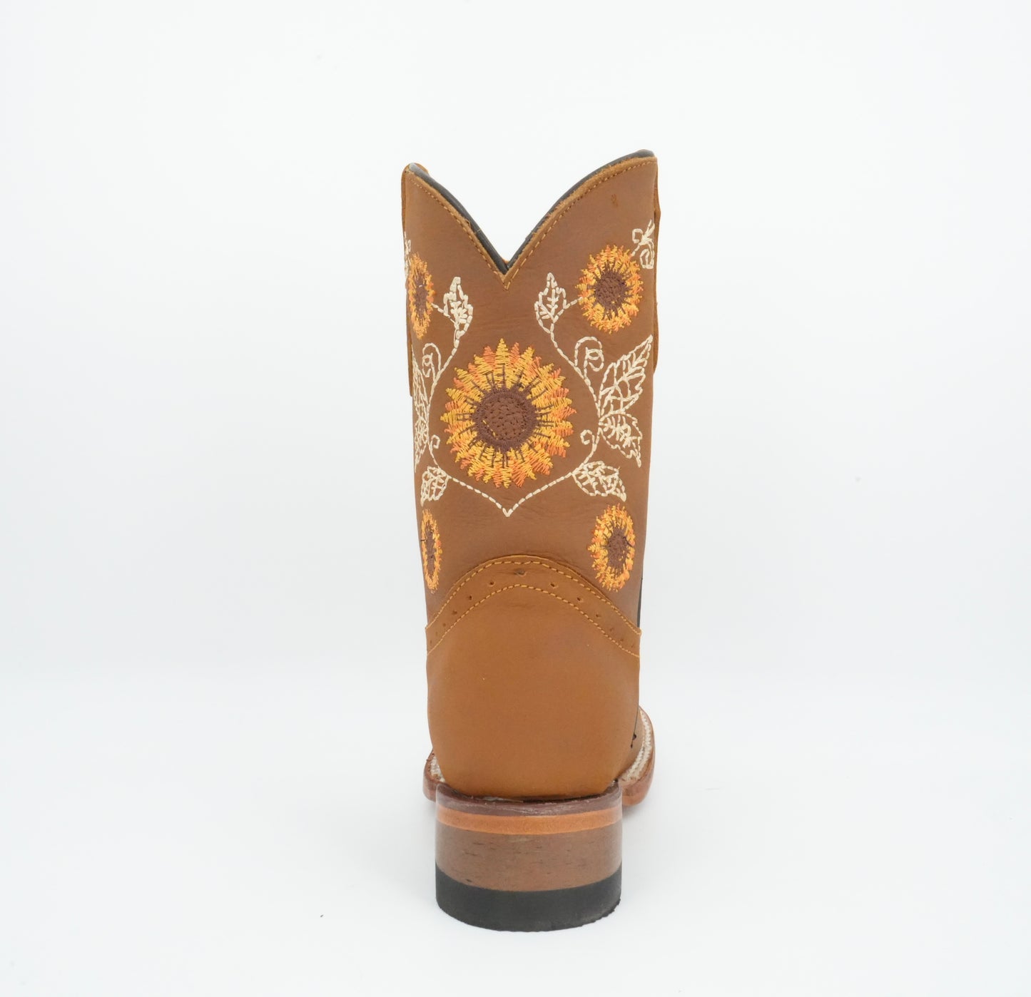 Quincy Kid's Crazy Tang Sunflowers Square Toe Boot