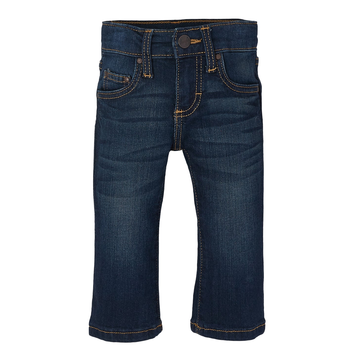 Infant & Toddler's Wrangler Stitched Pocket Dark Blue Jean (0/3M-4T)
