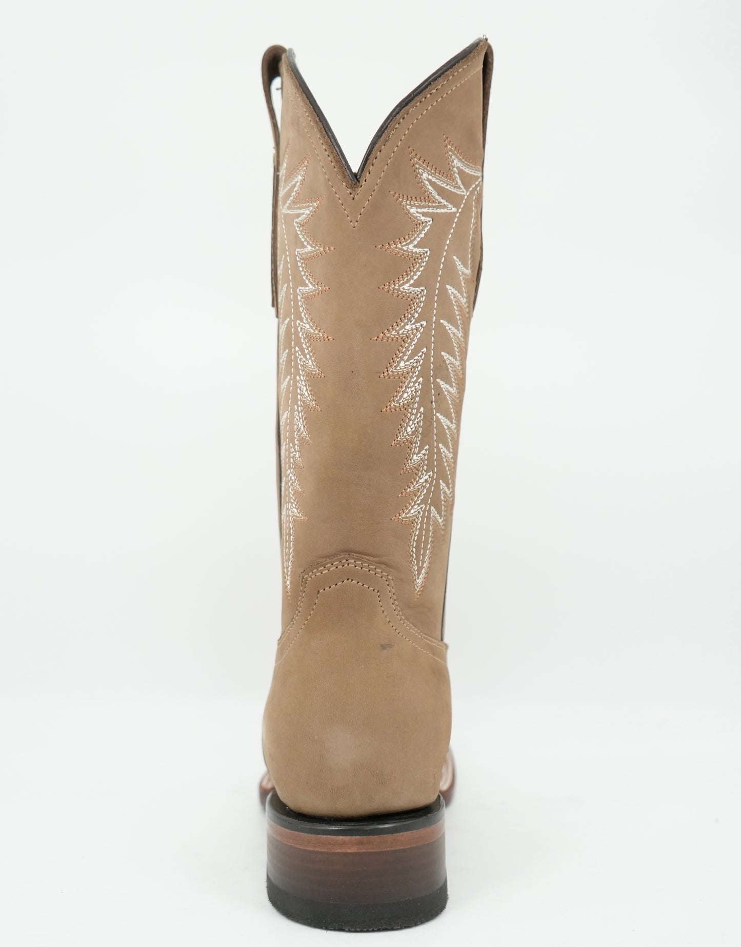 Vaquero Signature Women’s Camel Nobuck Wide Square Toe Boot.