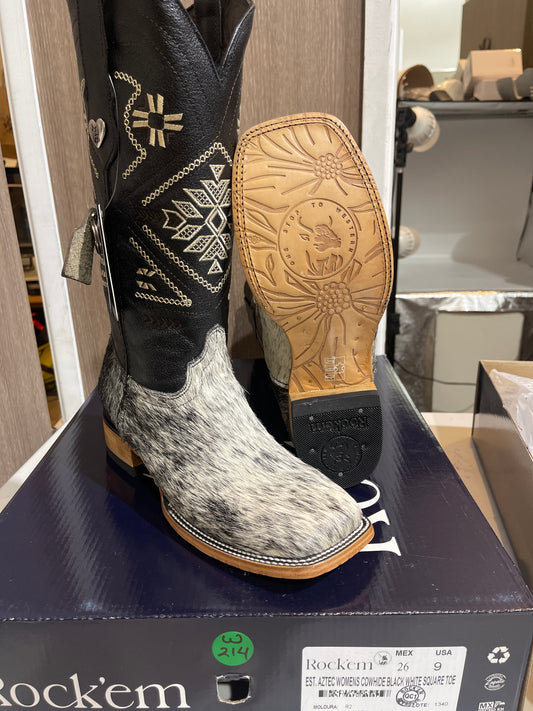 Rock'em Women's Aztec Cow Hair Boots Size: 9.0 *AS SEEN ON IMAGE*