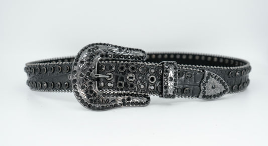 Nomad Black Beaded Belt