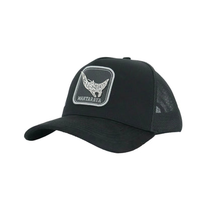 The King Ranch Mantaraya Patch Cap - Black
