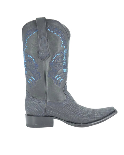 Cuadra Men's Shark Versache Toe Boot - Black