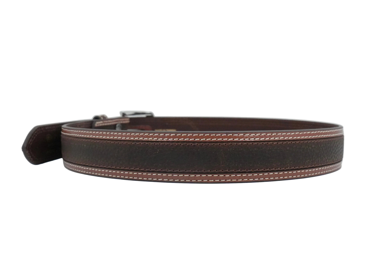 Men's Ariat Square Chromed Buckle Belt - Brown