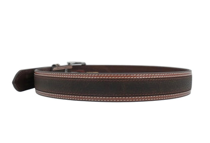 Men's Ariat Square Chromed Buckle Belt - Brown