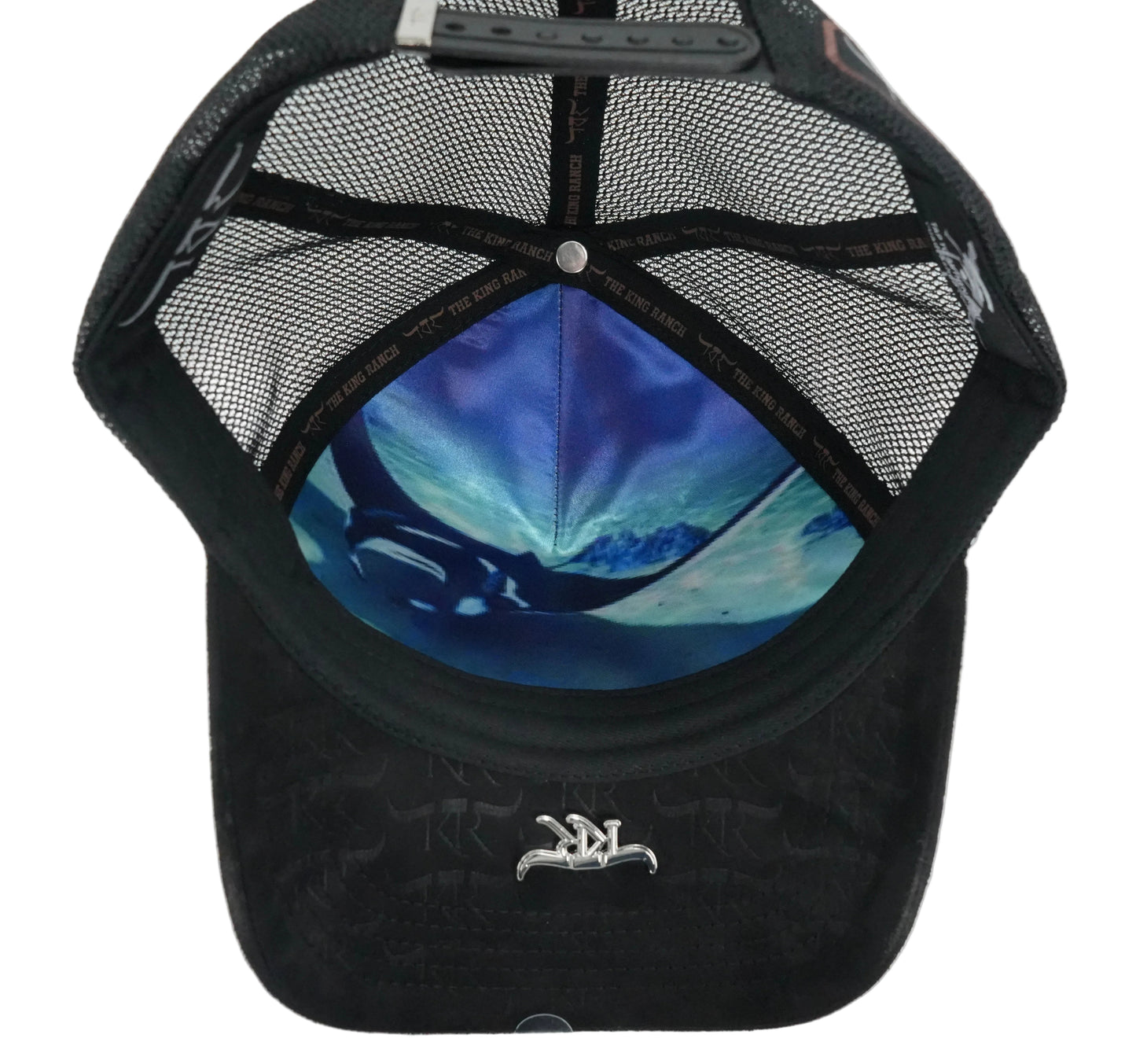 The King Ranch Mantaraya Patch Cap - Black