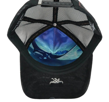 The King Ranch Mantaraya Patch Cap - Black