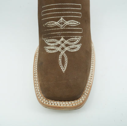 Centenario Women's Brown Crazy Embroidered Square Toe Boot