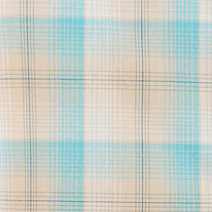 Wrangler Infant Slim Fit Short Sleeve Button Down Shirt - Tan/Blue
