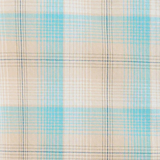 Wrangler Infant Slim Fit Short Sleeve Button Down Shirt - Tan/Blue