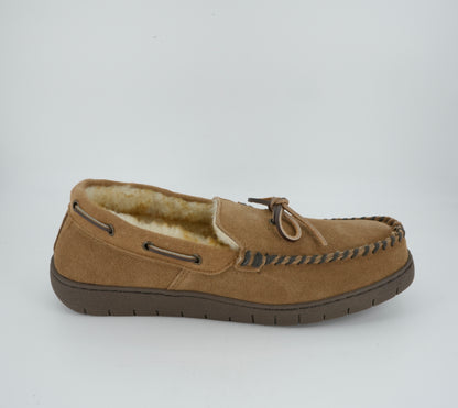 Men's Ariat Harrison Moccasin Suede - Chestnut