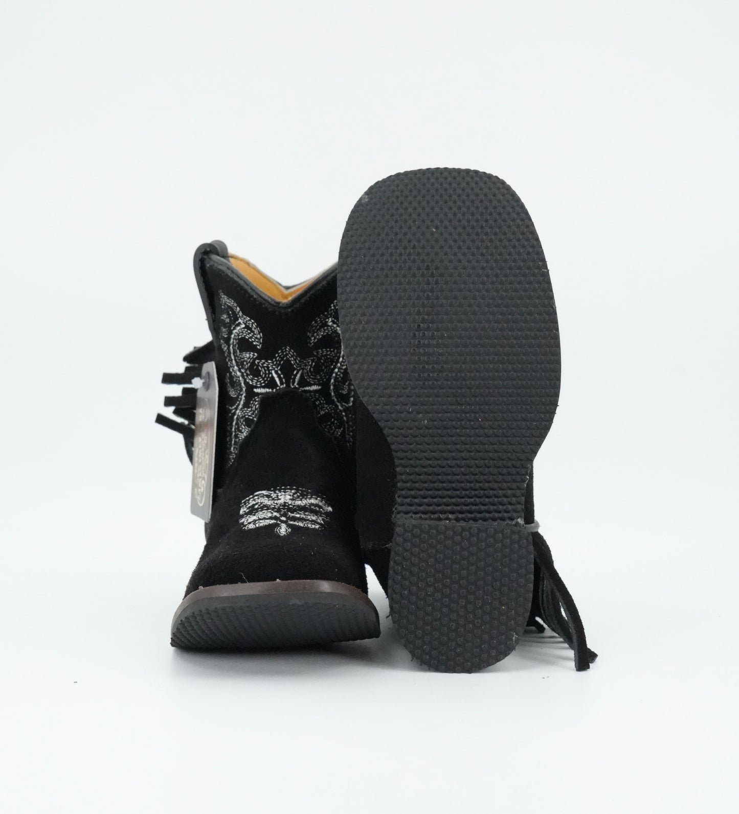 Chaparral Infant/Toddler Suede Fringe Black Boot