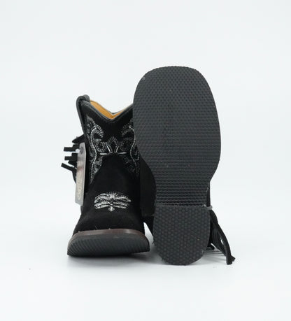 Chaparral Infant/Toddler Suede Fringe Black Boot