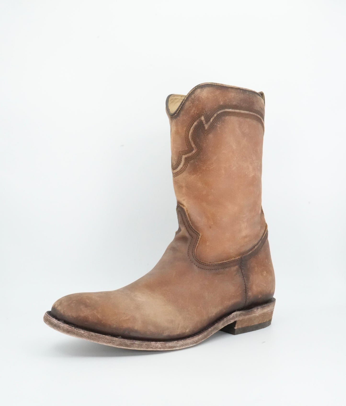 Corral Men's Embroidery Zipper Round Toe Honey Boots