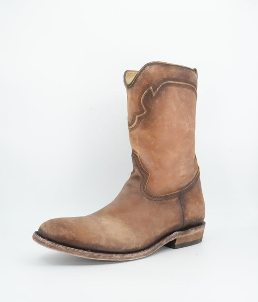 Corral Men's Embroidery Zipper Round Toe Honey Boots
