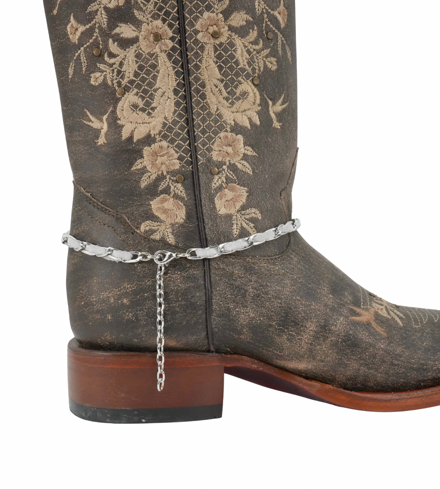 Women's Charm Chain Boot Accessories - Cross