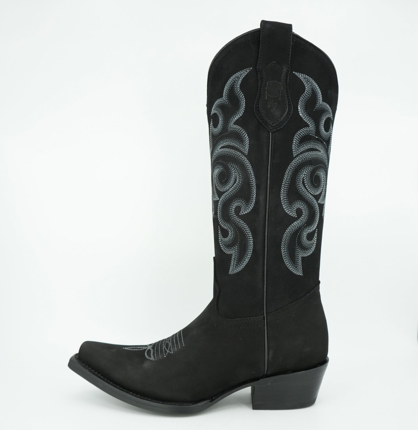 Vaquero Signature Women’s Black Nobuck Snip Toe Boot