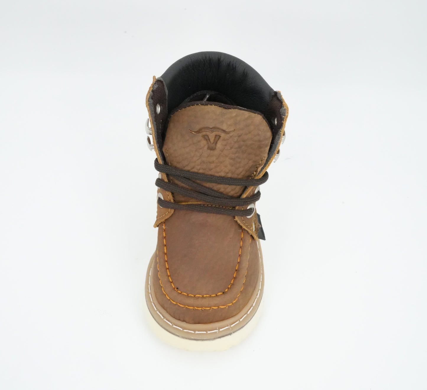 Hooch Kid's Work Boot Tan Moc Toe Boot