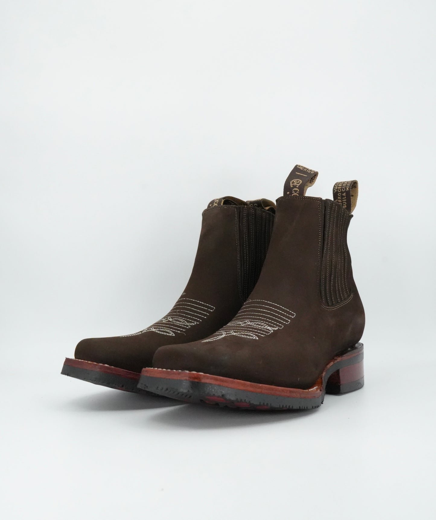 La Sierra Men’s Nobuck Leather Light Chocolate Short Boot