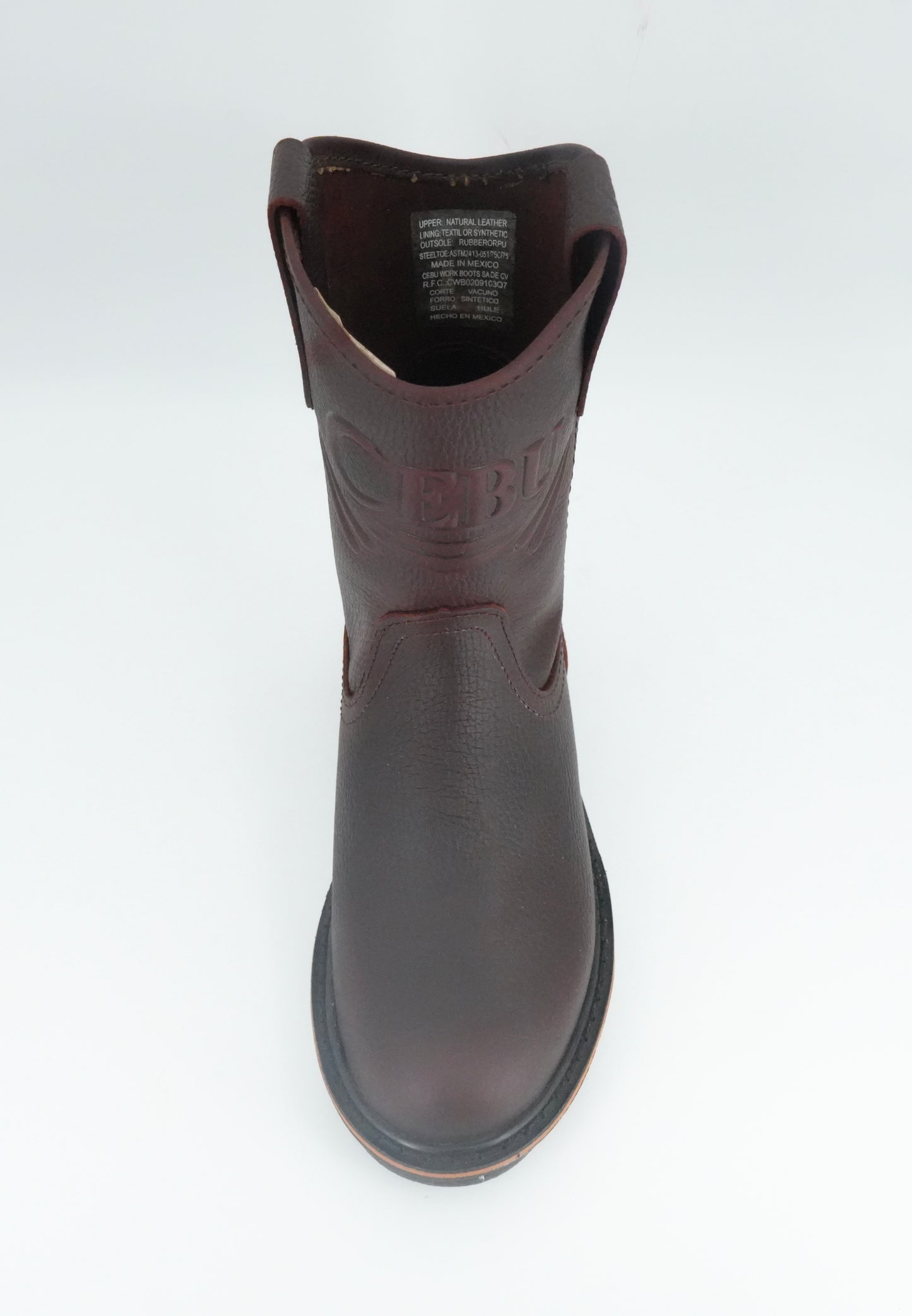 Cebu Men's Max Round Toe Work Boot - Shedron