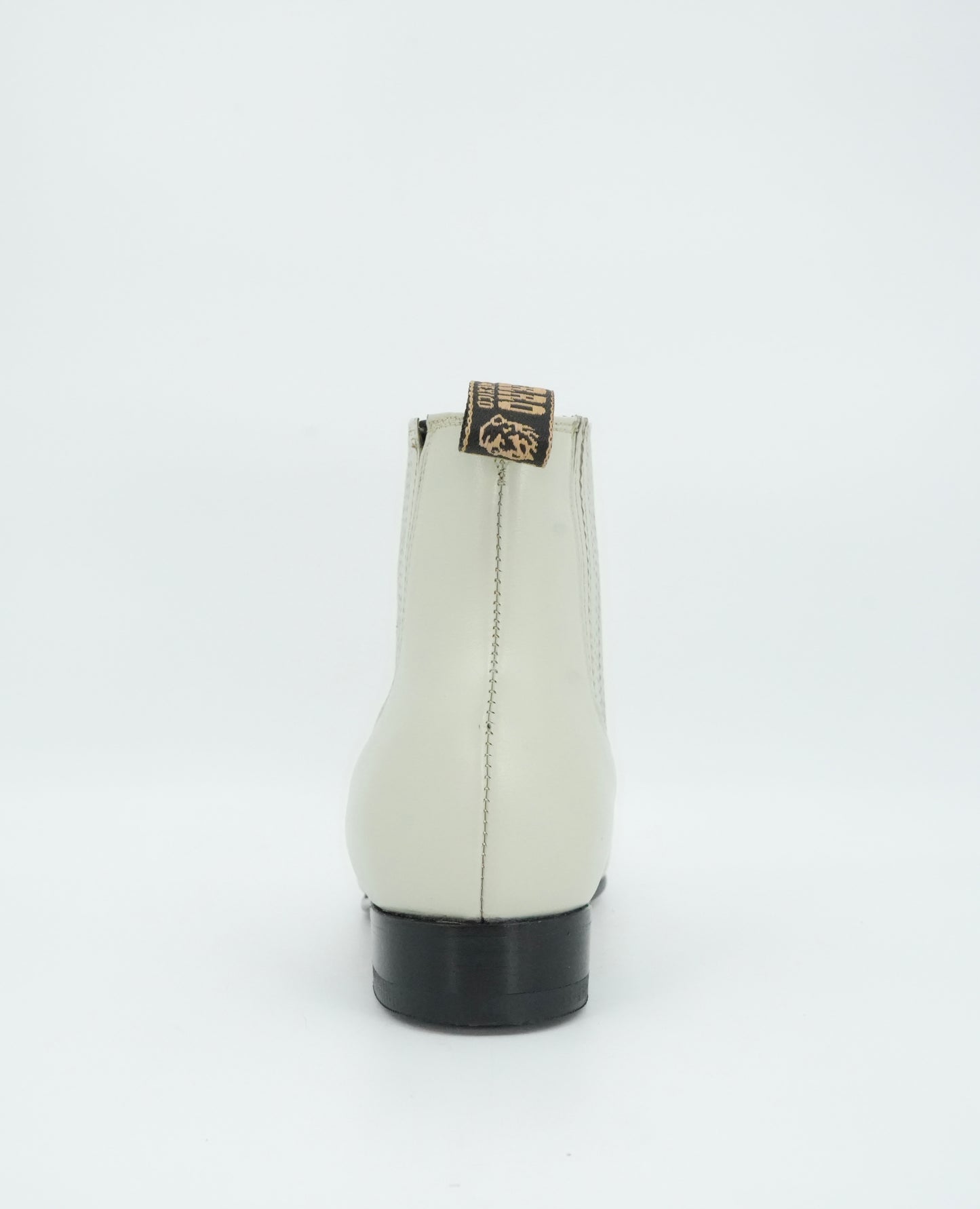 Besserro Kid's Leather Charro Short Boot - Bone