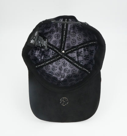 Kevin Hats NY Bling Skull Flames Black Cap