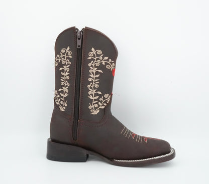 Chaparral Little Kid's Crazy Floral Chocolate Boot