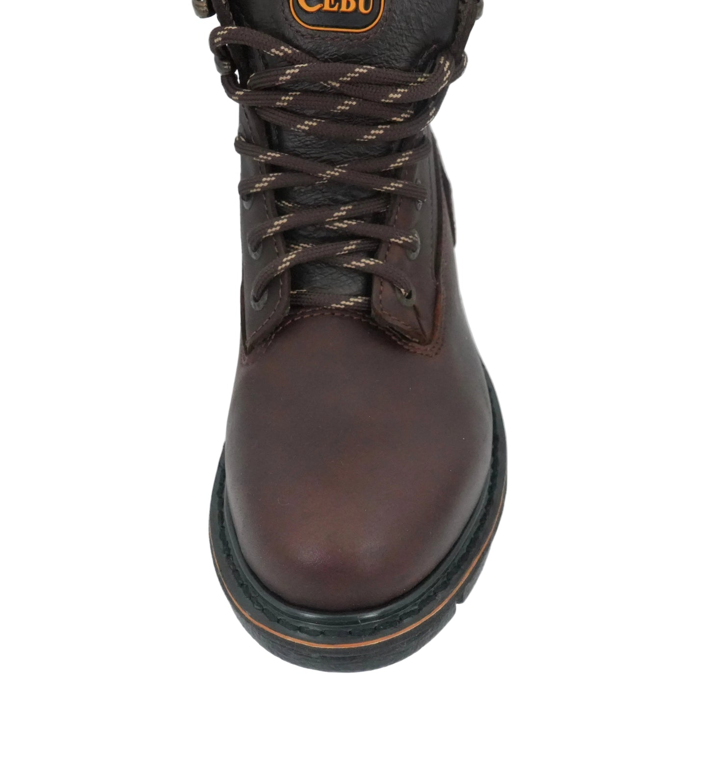 Cebu Men's Borce Max Round Toe Work Boot - Brown