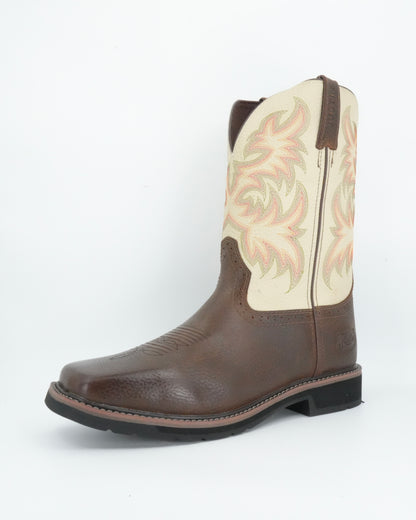 Justin Men's Driller Square Toe Brown Boot