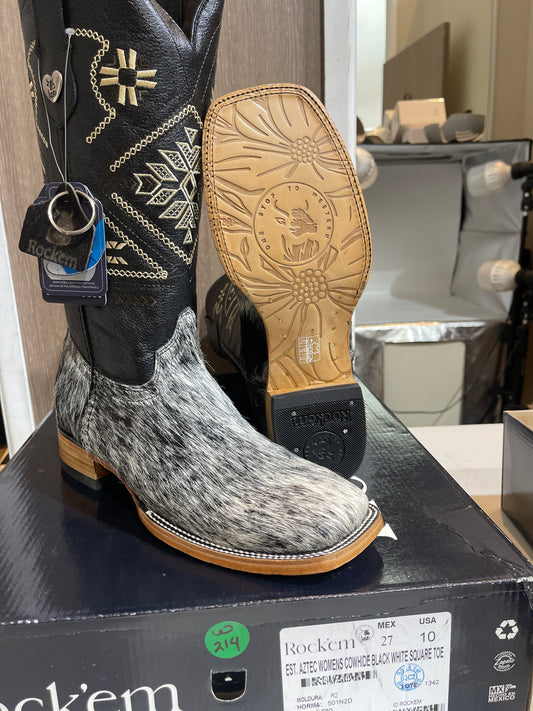 Rock'em Women's Cow Hair Boots Size: 10 *AS SEEN ON IMAGE*