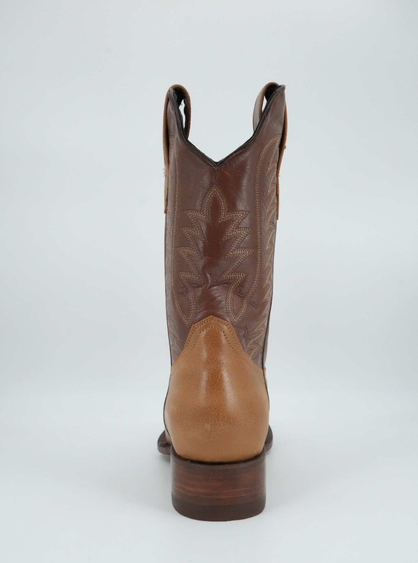 Denver Boots Men's Tan Leather Semi Square Toe Boot