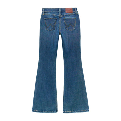 Wrangler Girl's Bespoke Lily Flare Jean - Medium Blue